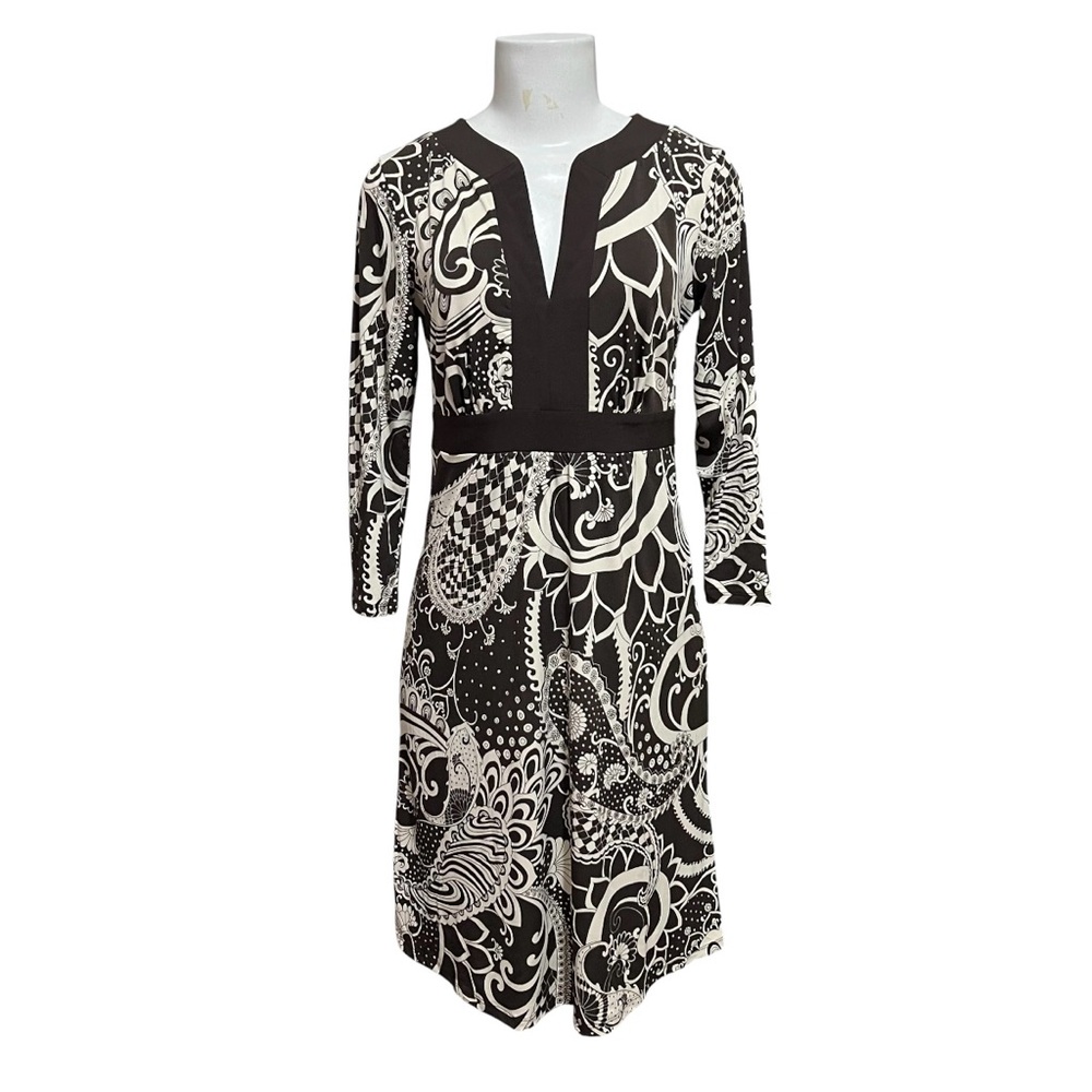 Ann Taylor Dress Floral Paisley V Neck Fall Office Siren Career Business Casual